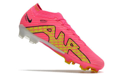 Unisex Nike Air Zoom Mercurial Vapor 15 Elite FG Firm Ground Low-Tops Football Boots - Pink/Yellow