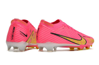 Unisex Nike Air Zoom Mercurial Vapor 15 Elite FG Firm Ground Low-Tops Football Boots - Pink/Yellow