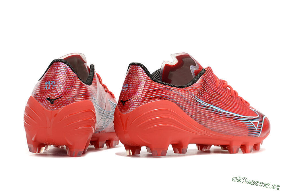 Men's Mizuno Alpha Japan FG Firm Ground Low-Tops Football Boots - Red/Black 6