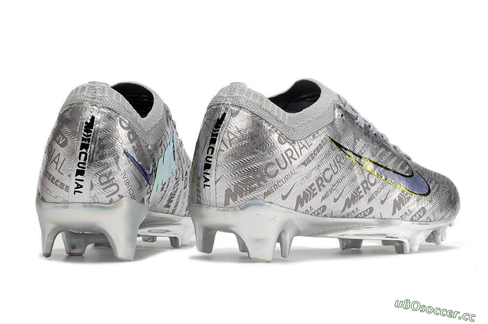 Men's Nike Air Zoom Mercurial Vapor 15 Elite FG Firm Ground Low-Tops Football Boots - Silver/Gold 6