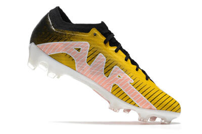 Men's Nike Air Zoom Mercurial Vapor 15 Elite FG Firm Ground Low-Tops Football Boots - Yellow/Black/White