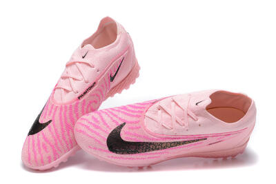 Men's Nike Phantom GX Elite TF Artificial Turf Low-Tops Football Shoes - Pink/Black/Gold