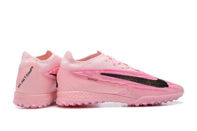 Men's Nike Phantom GX Elite TF Artificial Turf Low-Tops Football Shoes - Pink/Black/Gold