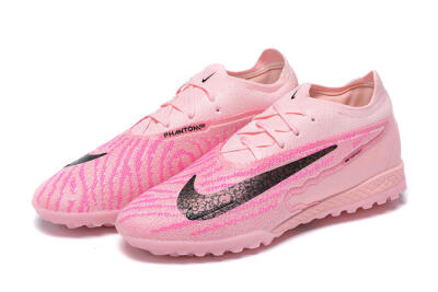 Men's Nike Phantom GX Elite TF Artificial Turf Low-Tops Football Shoes - Pink/Black/Gold