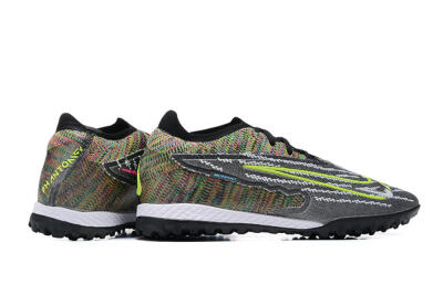 Men's Nike Phantom GX Elite TF Artificial Turf Low-Tops Football Shoes - Black/Yellow/Rainbow