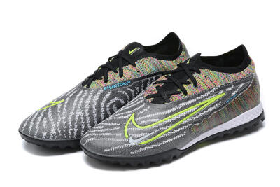 Men's Nike Phantom GX Elite TF Artificial Turf Low-Tops Football Shoes - Black/Yellow/Rainbow