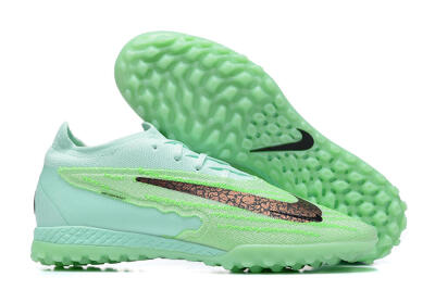 Men's Nike Phantom GX Elite TF Artificial Turf Low-Tops Football Shoes - Green/Black
