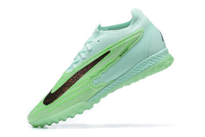 Men's Nike Phantom GX Elite TF Artificial Turf Low-Tops Football Shoes - Green/Black