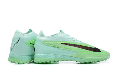 Men's Nike Phantom GX Elite TF Artificial Turf Low-Tops Football Shoes - Green/Black