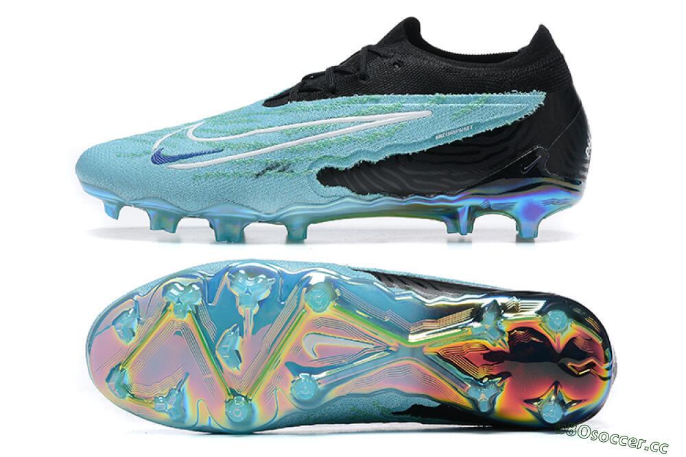 Men's Nike Phantom GX Elite FG Firm Ground Low-Tops Football Boots - Blue/Black/White 1