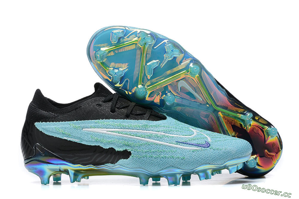 Men's Nike Phantom GX Elite FG Firm Ground Low-Tops Football Boots - Blue/Black/White 2