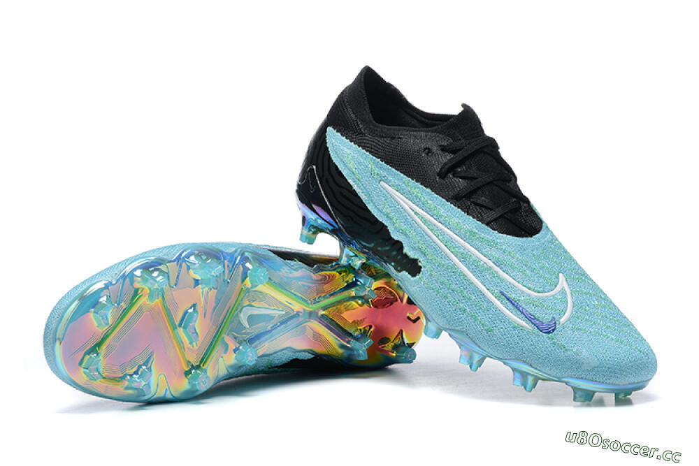 Men's Nike Phantom GX Elite FG Firm Ground Low-Tops Football Boots - Blue/Black/White 4