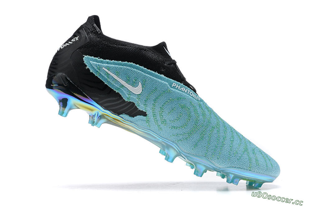 Men's Nike Phantom GX Elite FG Firm Ground Low-Tops Football Boots - Blue/Black/White 6