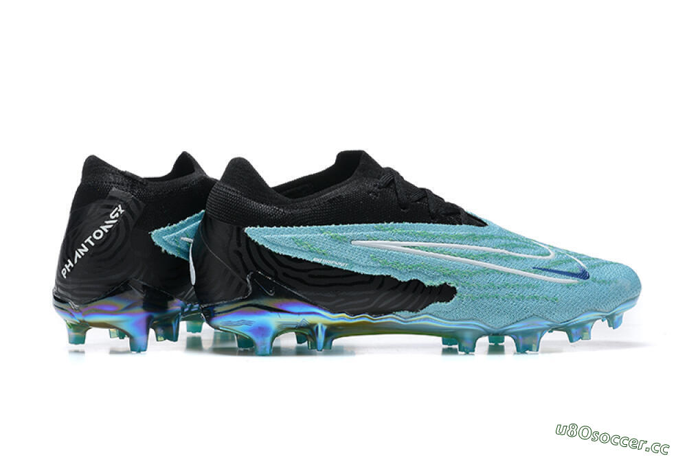 Men's Nike Phantom GX Elite FG Firm Ground Low-Tops Football Boots - Blue/Black/White 8