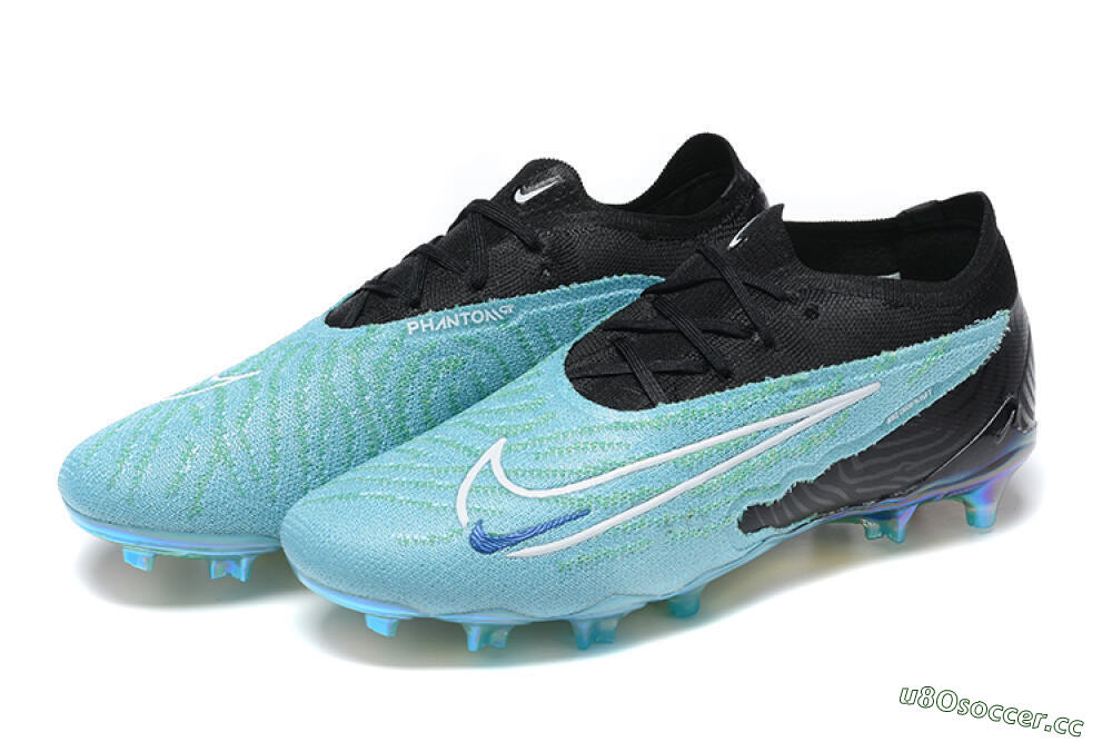 Men's Nike Phantom GX Elite FG Firm Ground Low-Tops Football Boots - Blue/Black/White 9