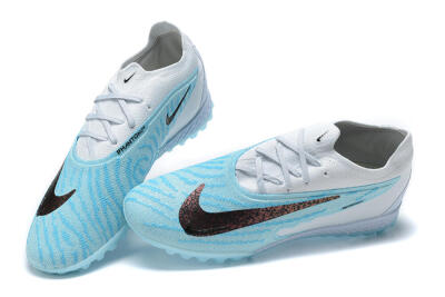 Men's Nike Phantom GX Elite TF Artificial Turf Low-Tops Football Shoes - White/Blue/Black
