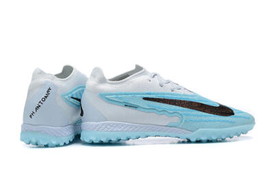 Men's Nike Phantom GX Elite TF Artificial Turf Low-Tops Football Shoes - White/Blue/Black