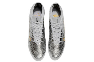 Unisex Nike Air Zoom Mercurial Vapor 15 Elite FG Firm Ground Low-Tops Football Boots - Sliver/Gold/Rainbow