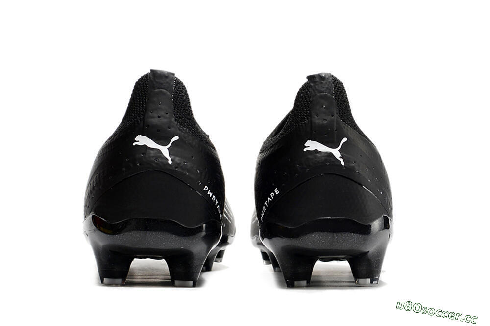 Men's Puma Ultra Ultimate FG Firm Ground Low-Tops Football Boots - Black/Whtie 6