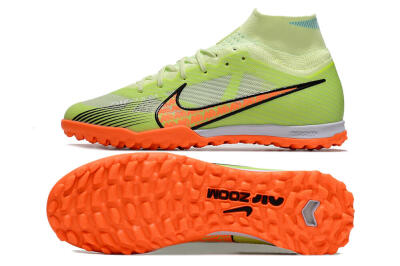 Men's Nike Air Zoom Mercurial Superfly 15 Elite TF Artificial Turf High-Tops Football Shoes - Yellow/Orange/Black