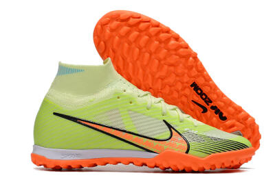 Men's Nike Air Zoom Mercurial Superfly 15 Elite TF Artificial Turf High-Tops Football Shoes - Yellow/Orange/Black