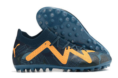 Men's Puma Future Ultimate AG Artificial Grass Low-Tops Football Boots - Blue/Yellow