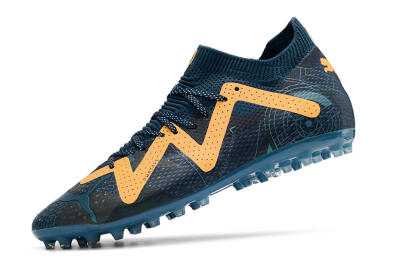 Men's Puma Future Ultimate AG Artificial Grass Low-Tops Football Boots - Blue/Yellow