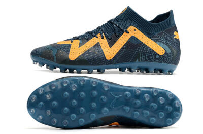 Men's Puma Future Ultimate AG Artificial Grass Low-Tops Football Boots - Blue/Yellow
