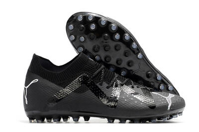 Men's Puma Future Ultimate AG Artificial Grass Low-Tops Football Boots - Black/White