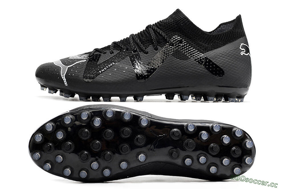 Men's Puma Future Ultimate AG Artificial Grass Low-Tops Football Boots - Black/White 1
