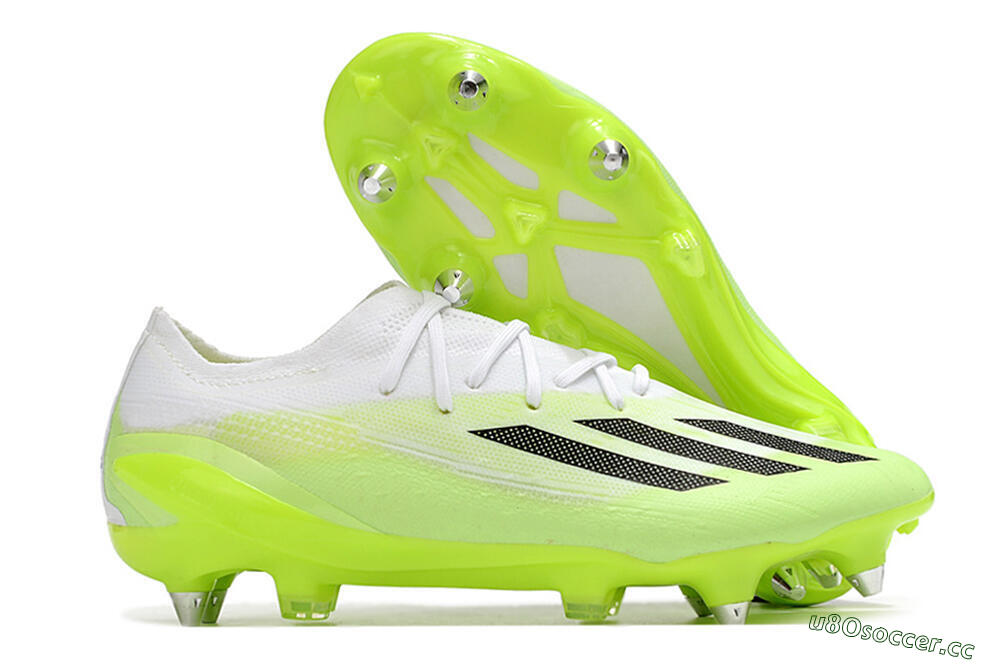 Men's Adidas X Speedportal.1 SG Soft Ground Low-Tops Football Boots - Green/Black/White 2