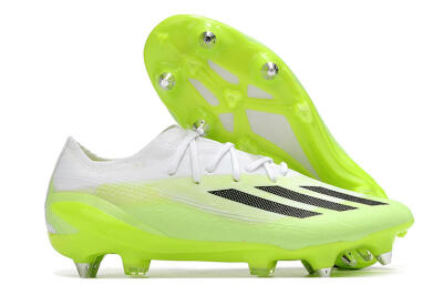 Men's Adidas X Speedportal.1 SG Soft Ground Low-Tops Football Boots - Green/Black/White