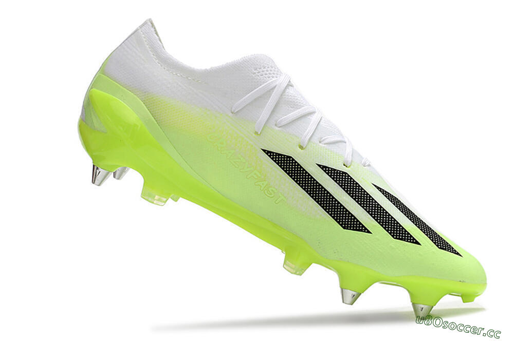 Men's Adidas X Speedportal.1 SG Soft Ground Low-Tops Football Boots - Green/Black/White 4