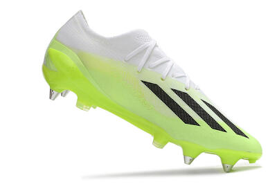 Men's Adidas X Speedportal.1 SG Soft Ground Low-Tops Football Boots - Green/Black/White