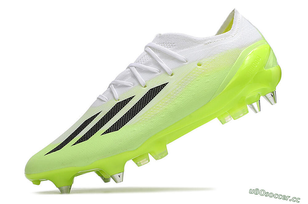 Men's Adidas X Speedportal.1 SG Soft Ground Low-Tops Football Boots - Green/Black/White 5