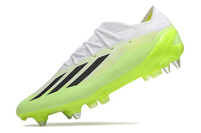 Men's Adidas X Speedportal.1 SG Soft Ground Low-Tops Football Boots - Green/Black/White