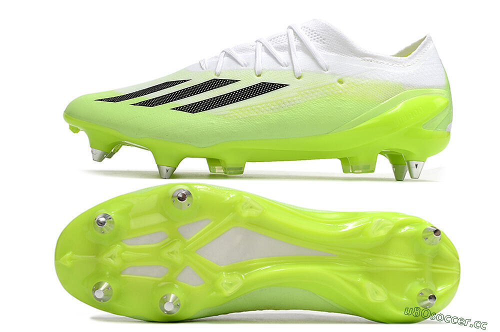 Men's Adidas X Speedportal.1 SG Soft Ground Low-Tops Football Boots - Green/Black/White 1