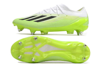 Men's Adidas X Speedportal.1 SG Soft Ground Low-Tops Football Boots - Green/Black/White