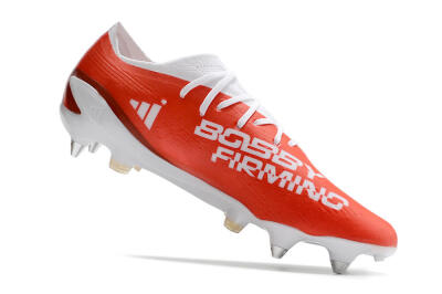 Men's Adidas X Speedportal.1 SG Soft Ground Low-Tops Football Boots - White/Orange/Black