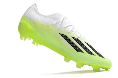 Men's Adidas X Speedportal.1 FG Firm Ground Low-Tops Football Boots - Green/Black/White