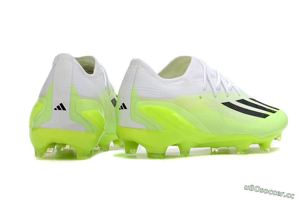 Men's Adidas X Speedportal.1 FG Firm Ground Low-Tops Football Boots - Green/Black/White 6
