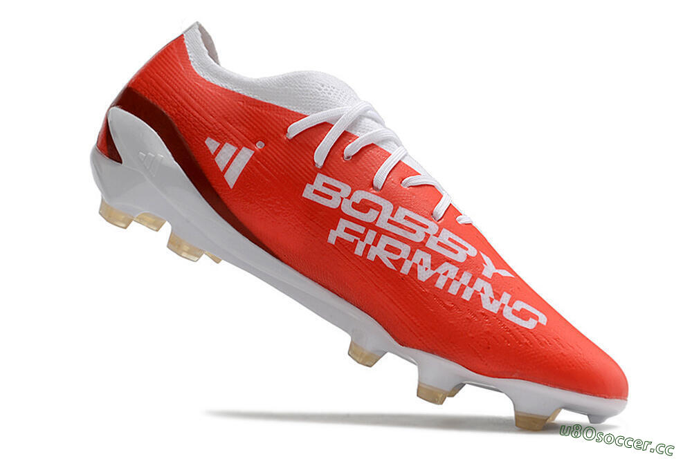 Men's Adidas X Speedportal.1 FG Firm Ground Low-Tops Football Boots - White/Orange/Black 4