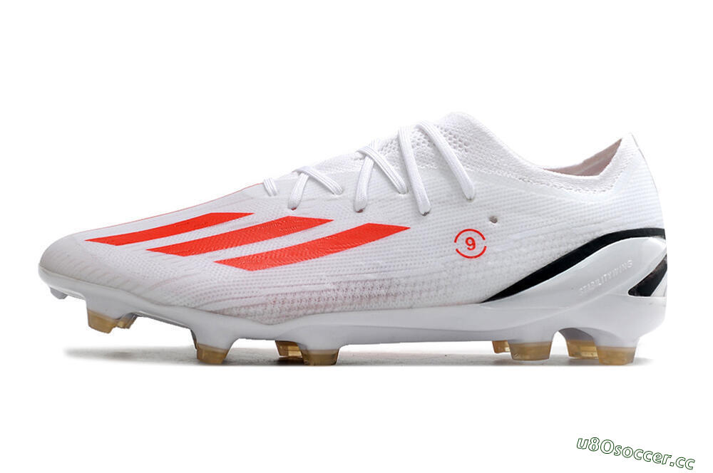Men's Adidas X Speedportal.1 FG Firm Ground Low-Tops Football Boots - White/Orange/Black 0