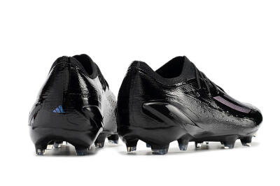 Men's Adidas X Speedportal.1 FG Firm Ground Low-Tops Football Boots - Black/Purple