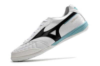 Men's Mizuno Morelia Sala Japn IC Indoor & Futsal Low-Tops Football Shoes - White/Black/Blue