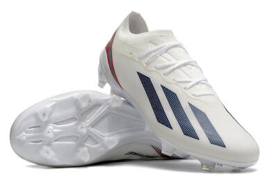 Men's Adidas X Speedportal.1 UAS FG Firm Ground Low-Tops Football Boots - White/Black/Red