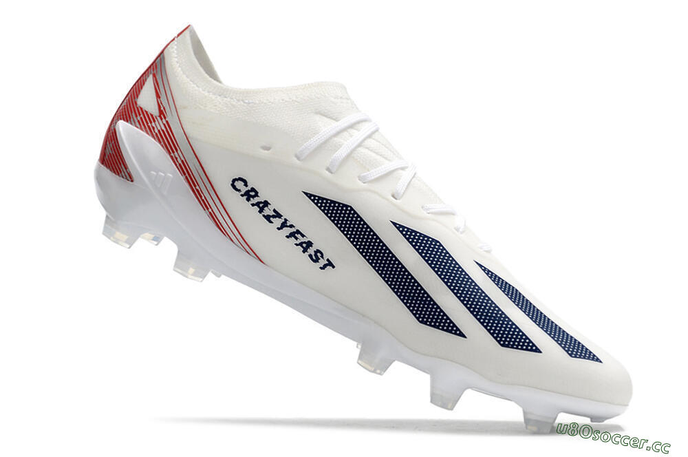 Men's Adidas X Speedportal.1 UAS FG Firm Ground Low-Tops Football Boots - White/Black/Red 4