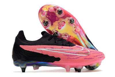 Men's Nike Phantom GX Elite SG Soft Ground Low-Tops Football Boots - Pink/Black/White