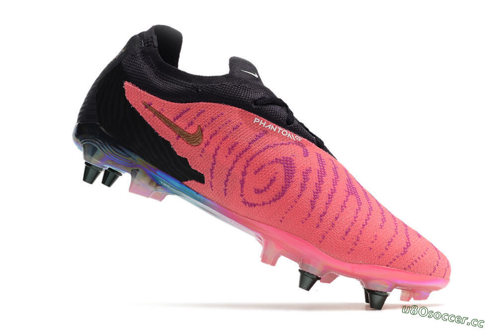 Men's Nike Phantom GX Elite SG Soft Ground Low-Tops Football Boots - Pink/Black/White 4
