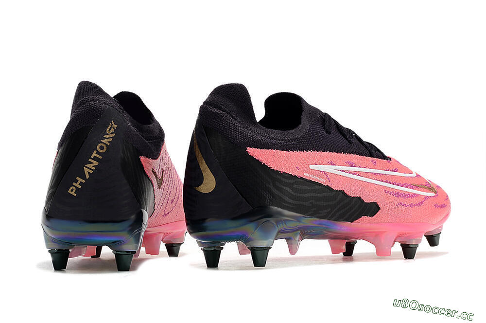 Men's Nike Phantom GX Elite SG Soft Ground Low-Tops Football Boots - Pink/Black/White 6